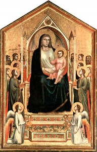 Giotto: Maestà (Madonna di Ognissanti), Galleria degli Uffizi, Firenze